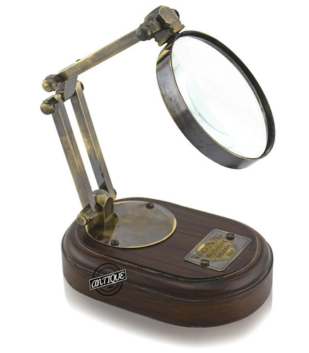 Ancienne loupe bureau en - de,