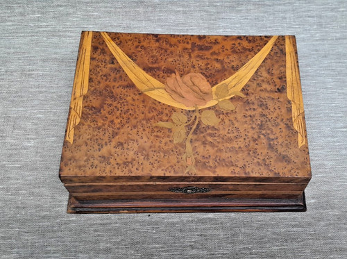 Coffret ancien boîte bois - boîte, en